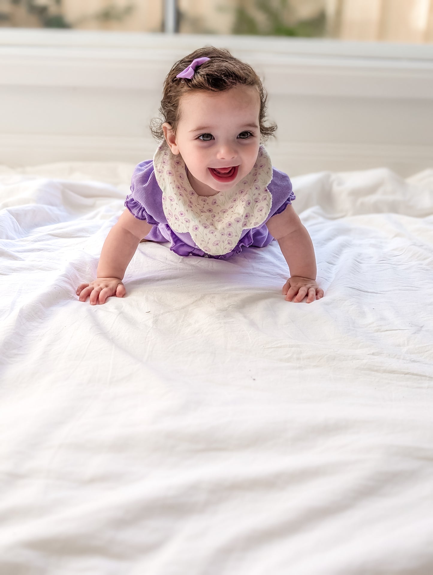 Scalloped Bib | Iris