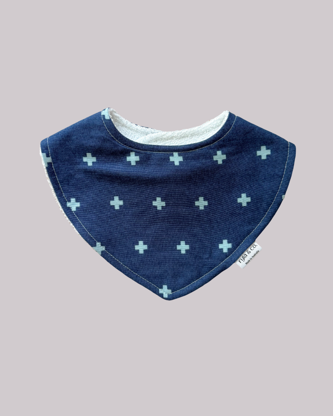 Dribble Bib Bamboo Cotton | Blue Cross