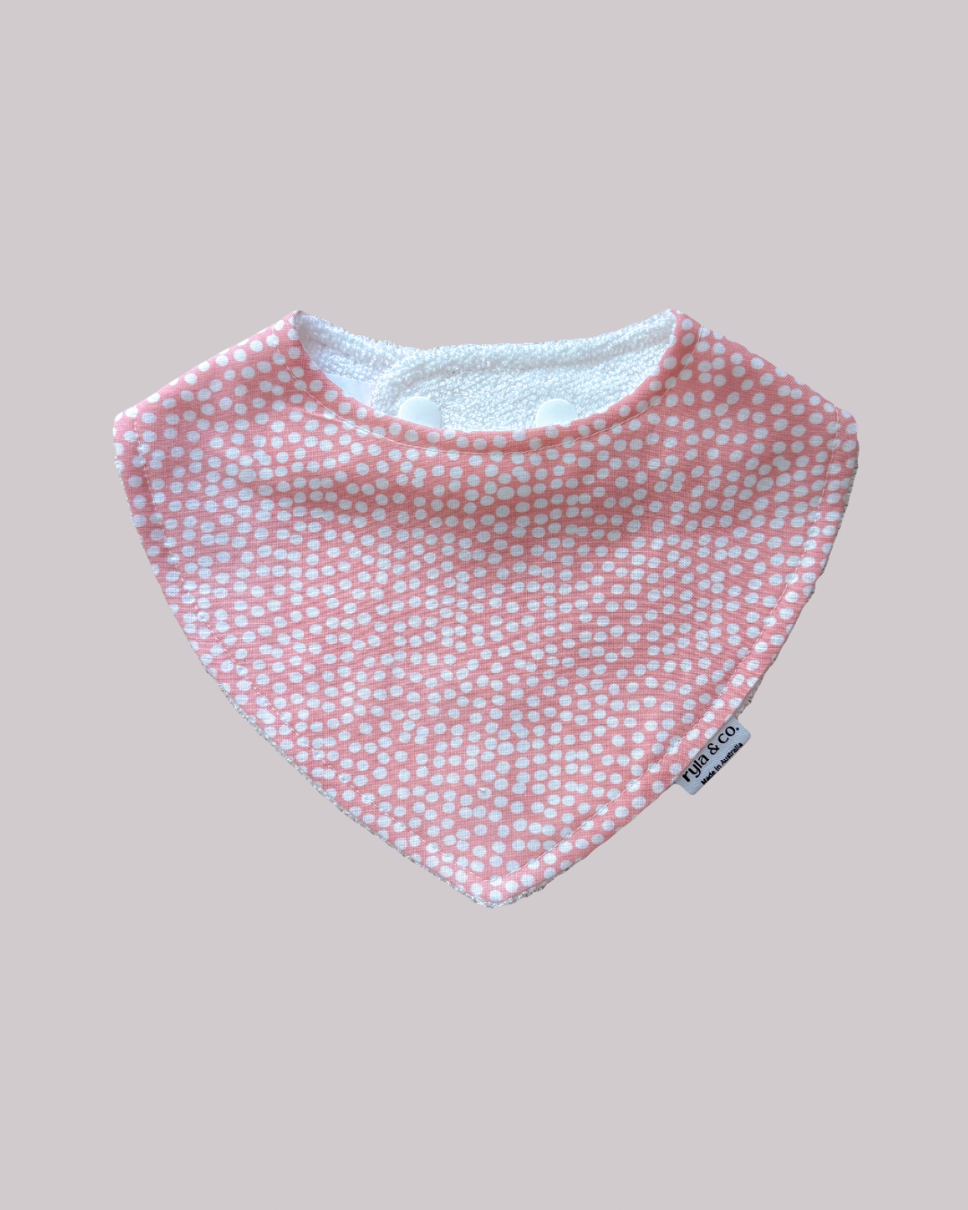Dribble Bib Bamboo Cotton | Pink Confetti