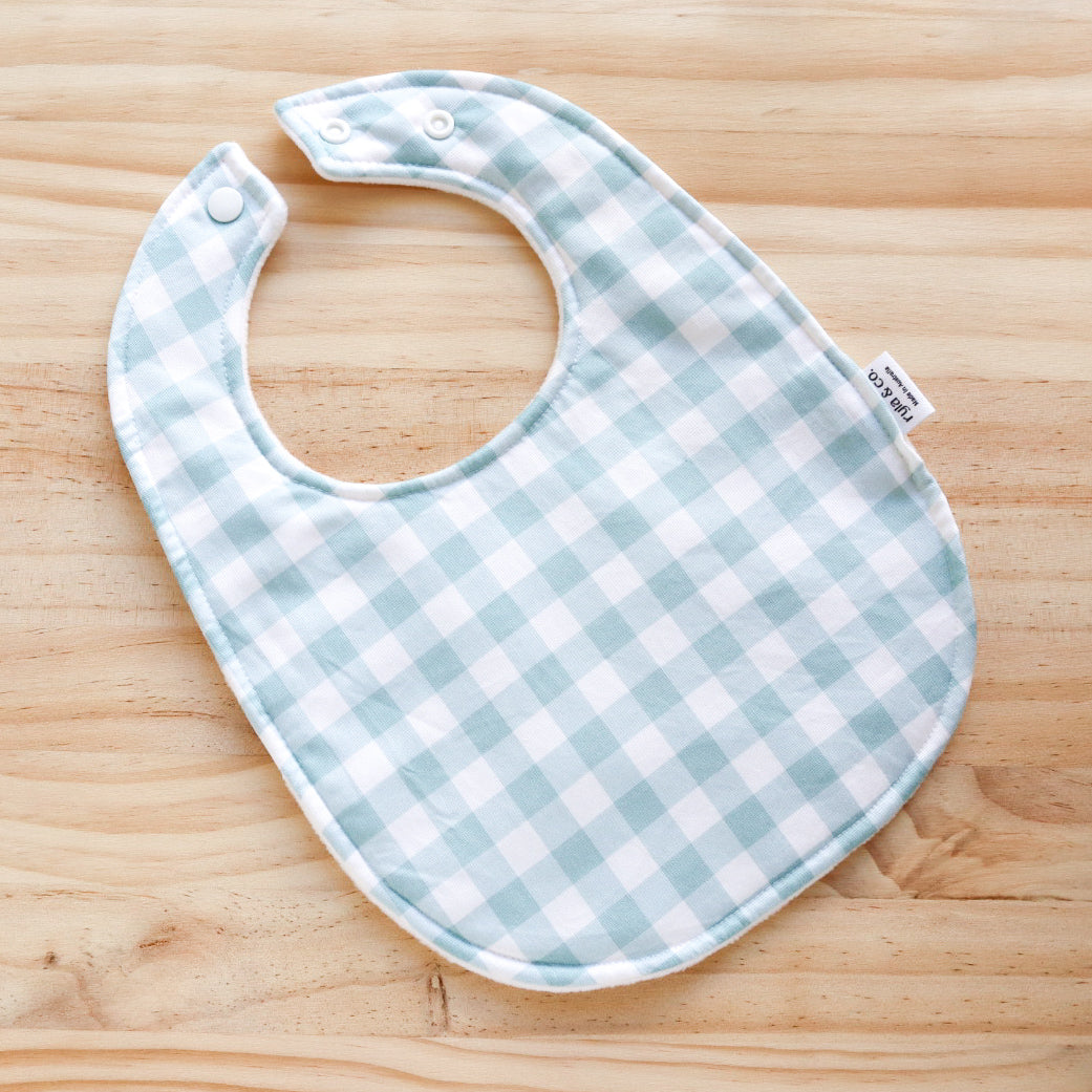 Deluxe Bib | Blue Gingham