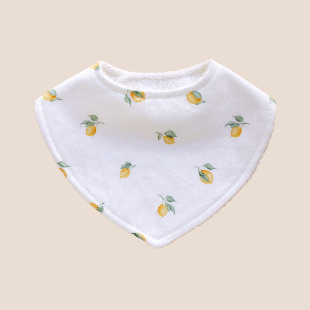 Dribble Bib Bamboo Cotton | Lemon