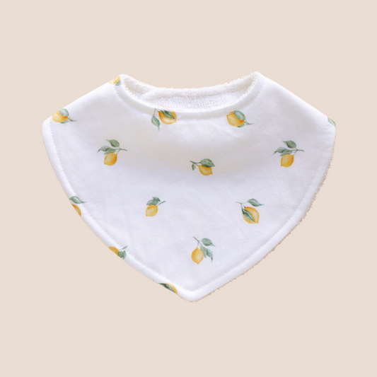 Dribble Bib Bamboo Cotton | Lemon