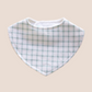 Dribble Bib Bamboo Cotton | Sage Grid