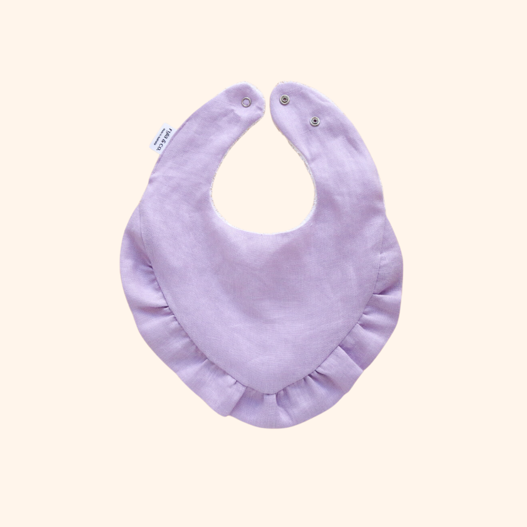 Ruffle Bib | Linen & Bamboo