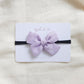 Personalised Classic Linen Bow | Lilac