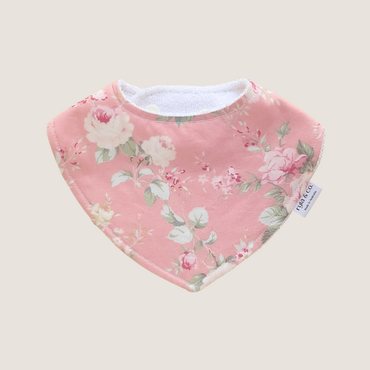 Dribble Bib Bamboo Cotton | Vintage Rose