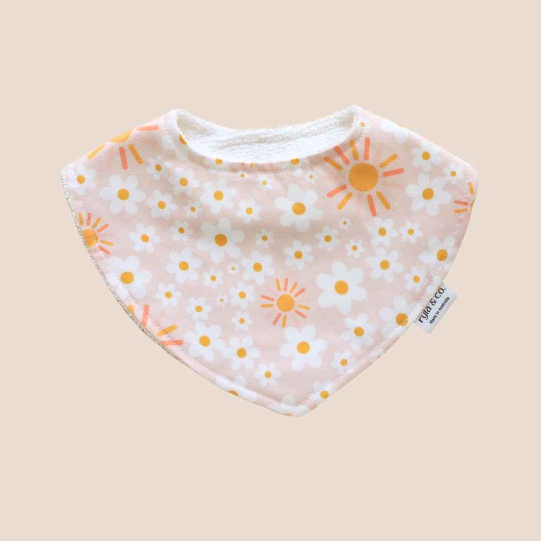 Dribble Bib Bamboo Cotton | Sunshine Daisy