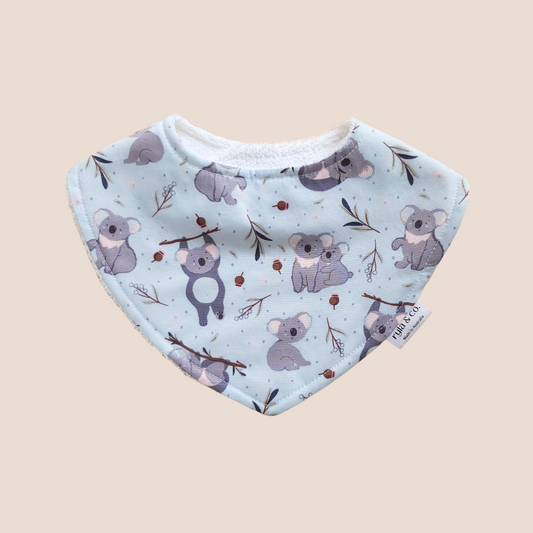 Dribble Bib Bamboo Cotton | Blue Koala