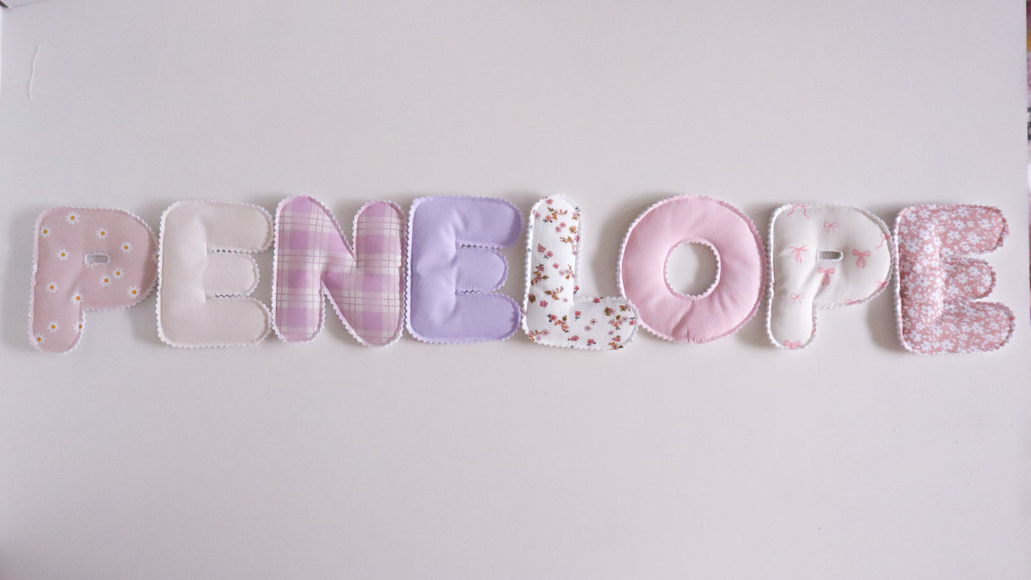 Custom Fabric Name/Letter Banner