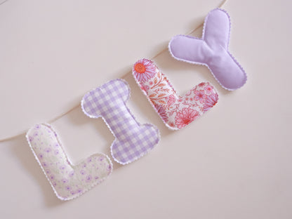 Custom Fabric Name/Letter Banner