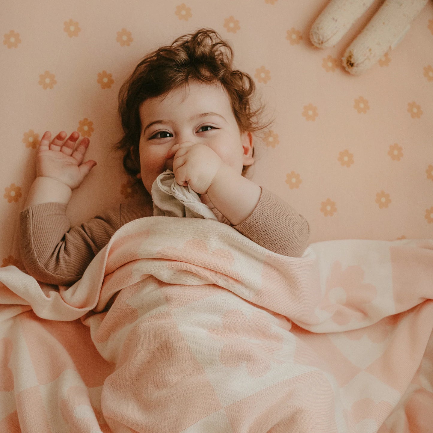 Daisy Chain Organic Fitted Cot Sheet