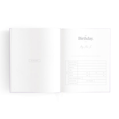 Mini Baby Book (Lilac)