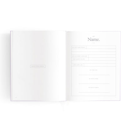 Mini Baby Book (Lilac)