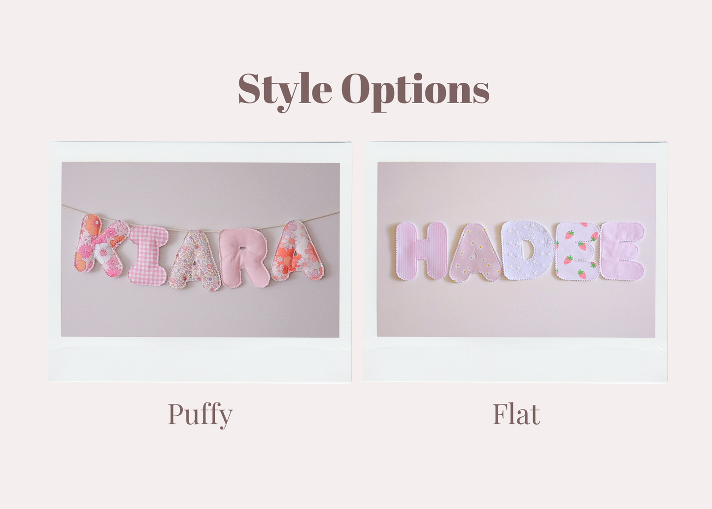 Custom Fabric Name/Letter Banner