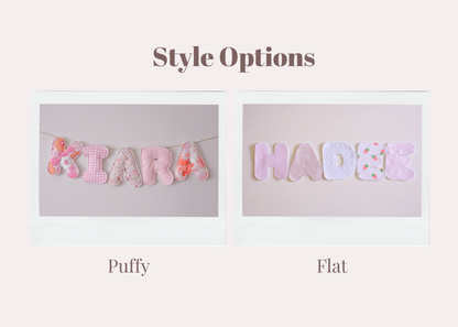 Custom Fabric Name/Letter Banner