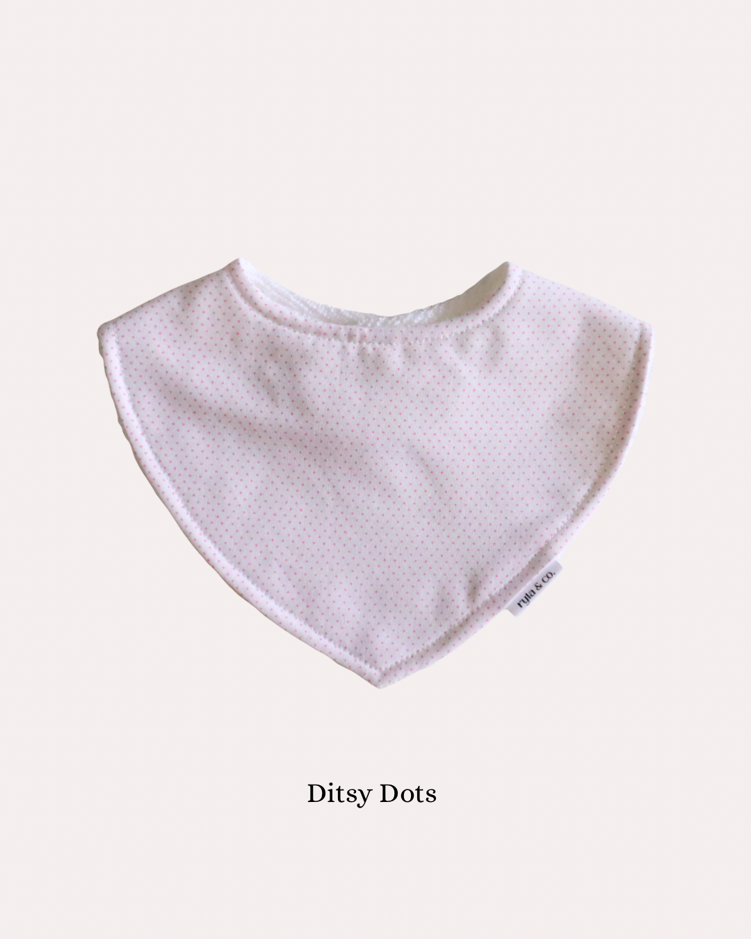 Dribble Bib Bamboo Cotton | Ditsy Dots