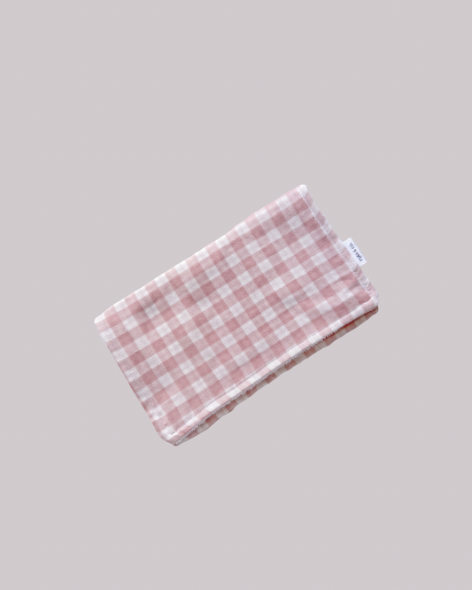 Burp Cloths | Pink Gingham