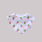 Dribble Bib Bamboo Cotton | Strawberry Love
