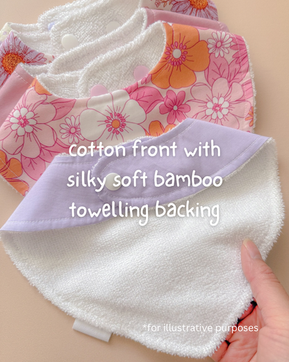 Dribble Bib Bamboo Cotton | Lavender Gingham