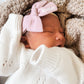 Personalised Classic Linen Bow | Rose Pink