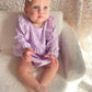 Belle Long Sleeve Romper | Lilac (Made to Order)