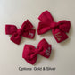 Glitter Edition Personalised Classic Bow (RED)