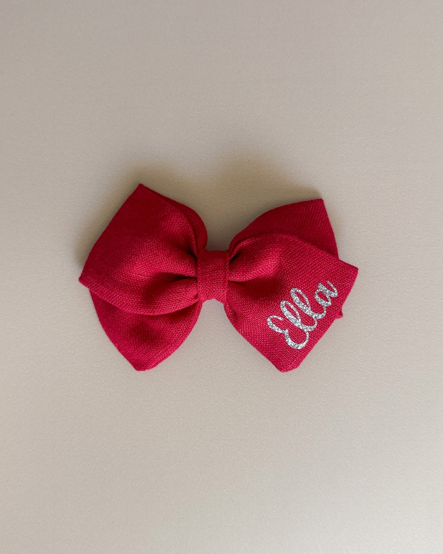 Glitter Edition Personalised Emma Bow (RED)