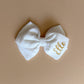 Glitter Edition Personalised Emma Bow (WHITE)
