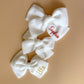 Glitter Edition Personalised Classic Bow (WHITE)