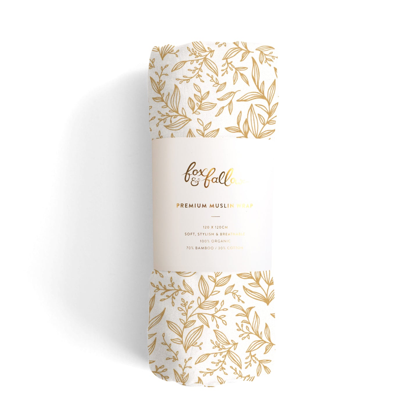 Golden Vines Organic Muslin Wrap Swaddle