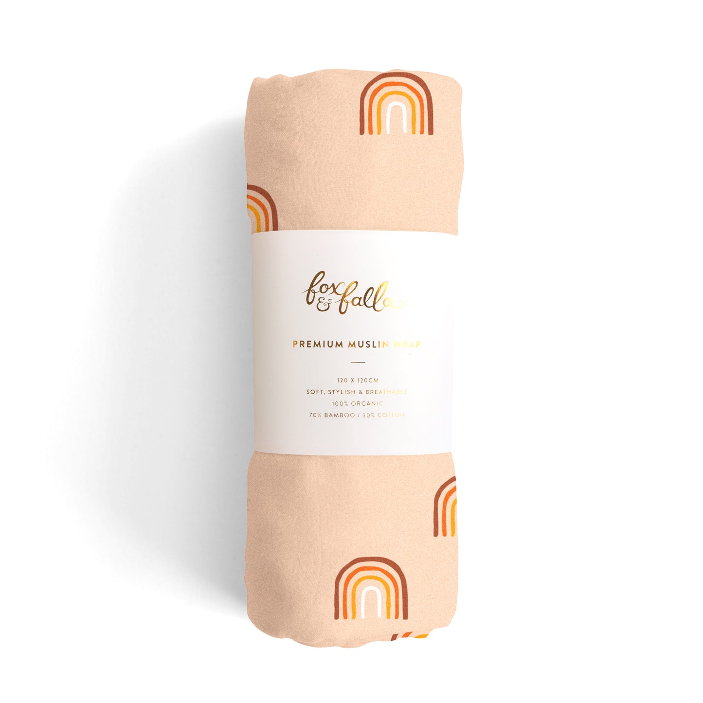 Rainbows Organic Muslin Wrap Swaddle