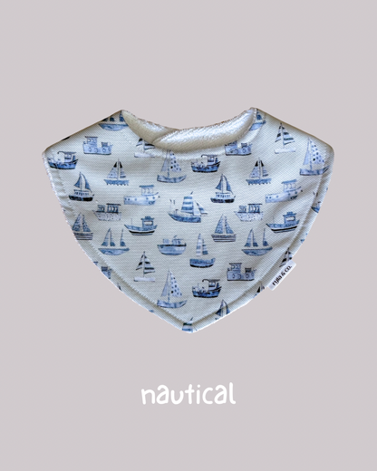 Dribble Bib Bamboo Cotton | Nautical