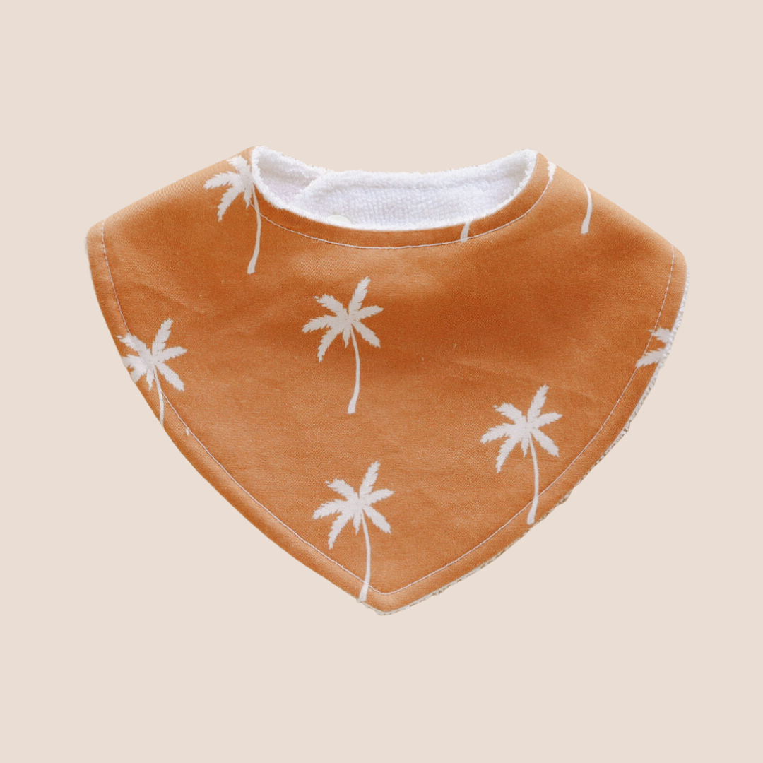 Dribble Bib Bamboo Cotton | Neutral Palms