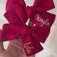 Glitter Edition Personalised Large Bow (RED)
