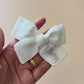 Glitter Edition Personalised Classic Bow (WHITE)
