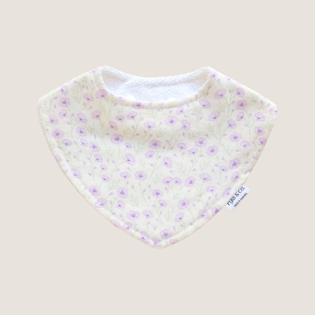 Dribble Bib Bamboo Cotton | Iris