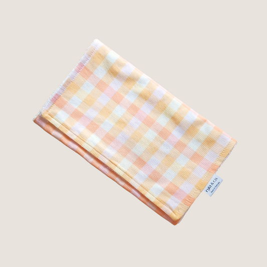 Burp Cloths | Sunset Gingham