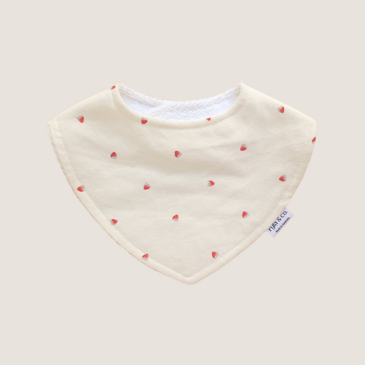 Dribble Bib Bamboo Cotton | Little Strawberry