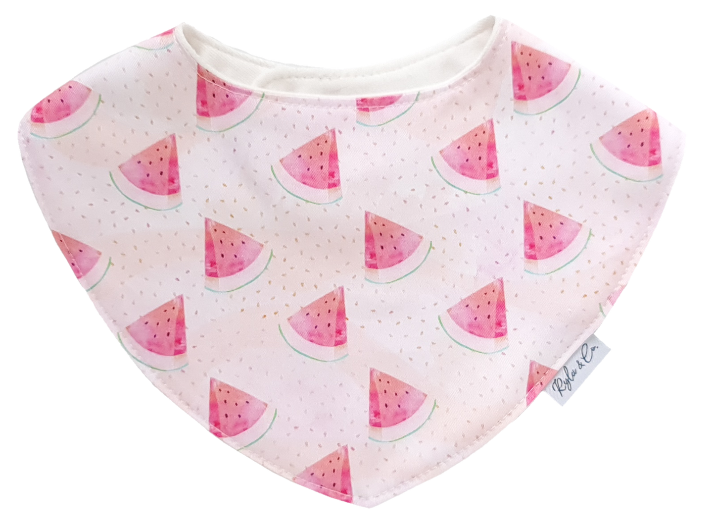 Dribble Bib Cotton Bamboo | Watermelon