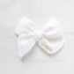Personalised Large Linen Bow | Ivory