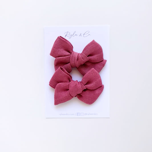 Piggy Tail Set | Dusty Mauve