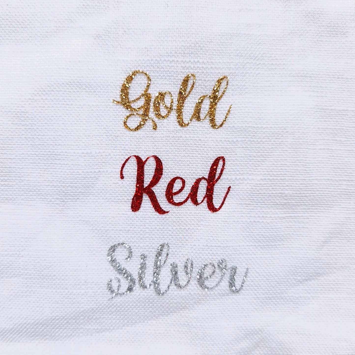 Glitter Edition Personalised Classic Bow (WHITE)