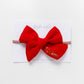 Personalised Large Linen Bow | Red