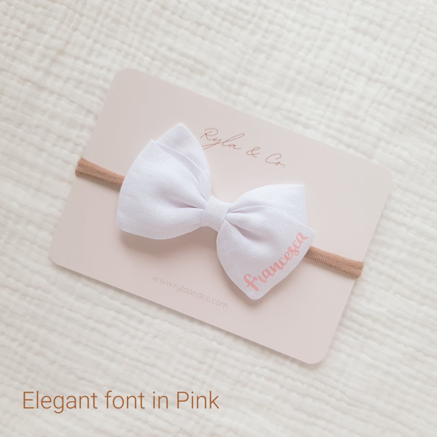 Personalised Emma Bow | Ivory