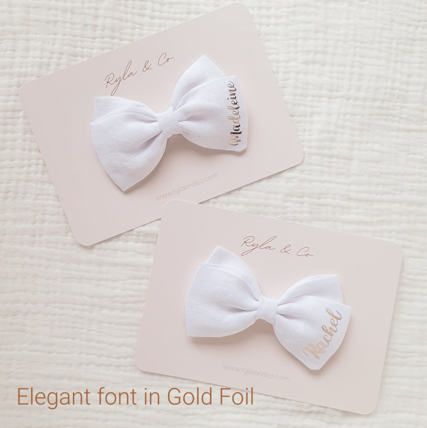 Personalised Emma Bow | Ivory