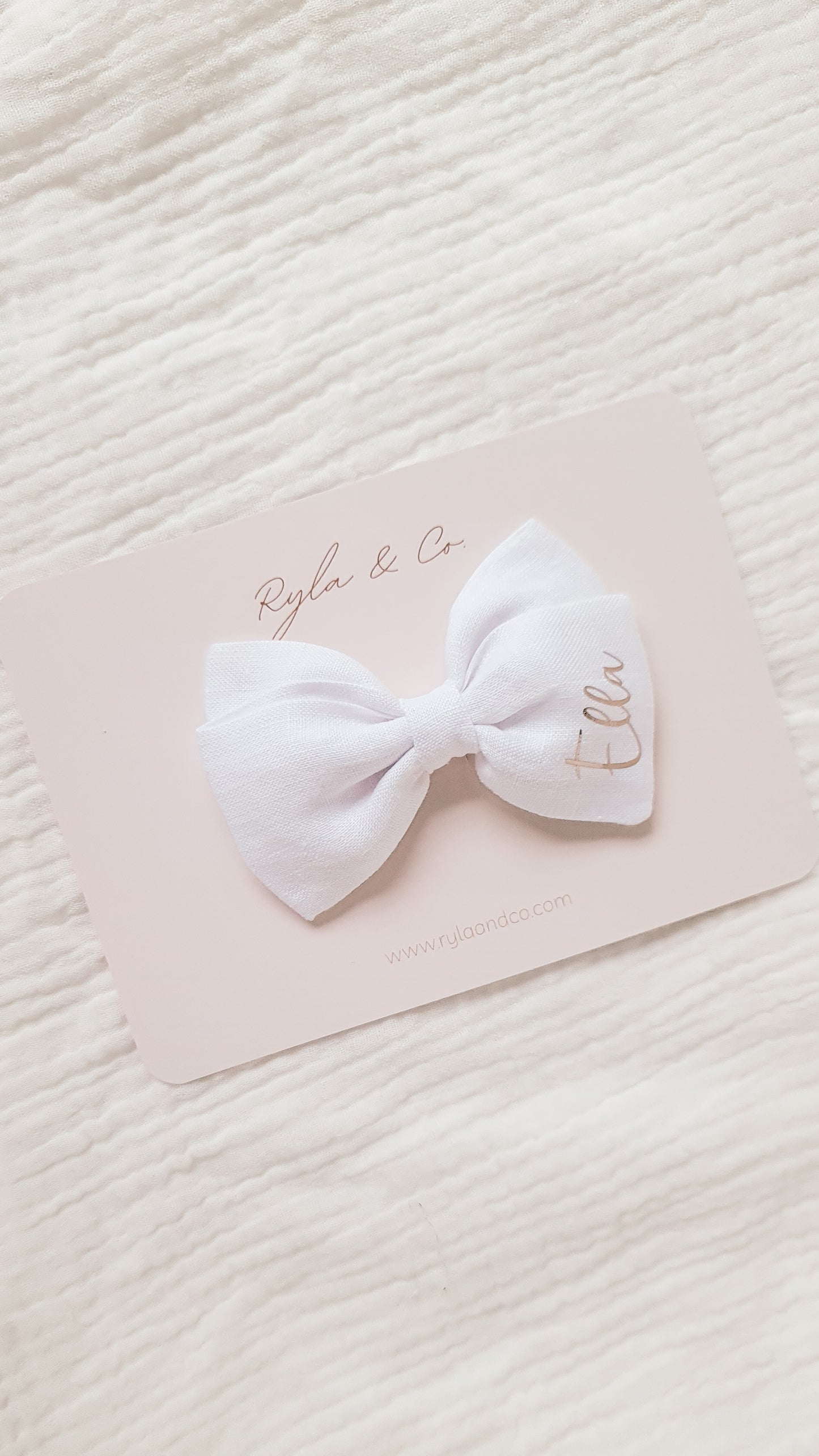 Personalised Emma Bow | Ivory