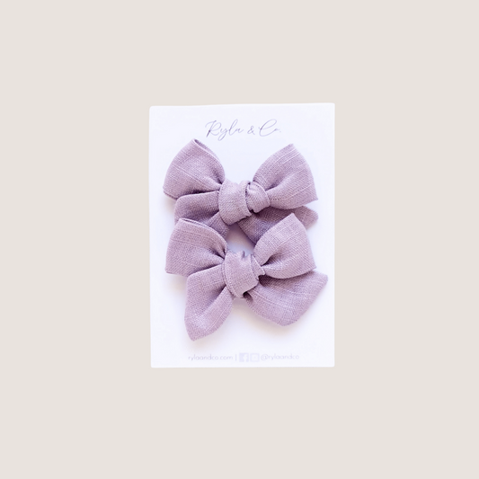 Piggy Tail Set | Dusty Purple