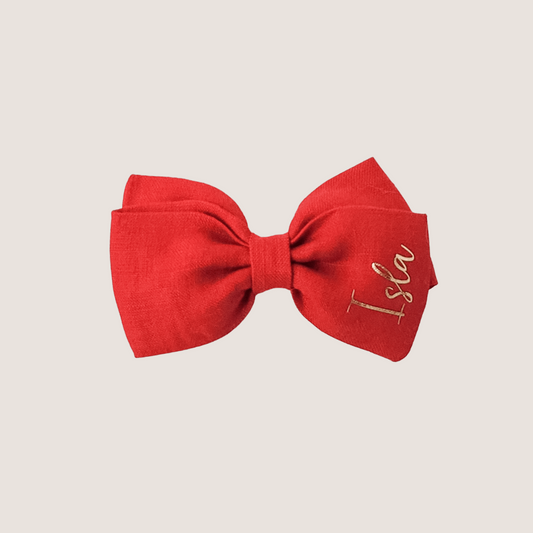 Personalised Emma Bow | Red