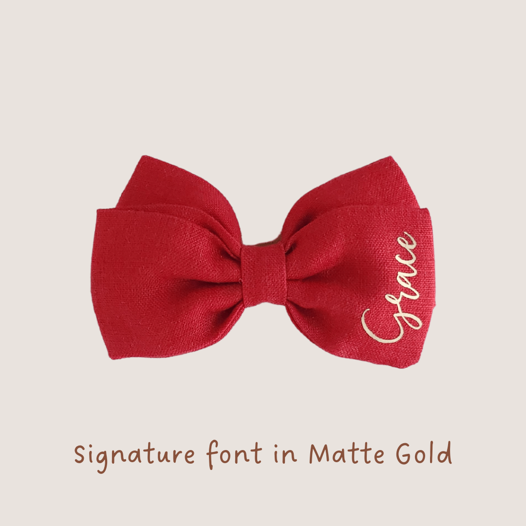 Personalised Emma Bow | Red