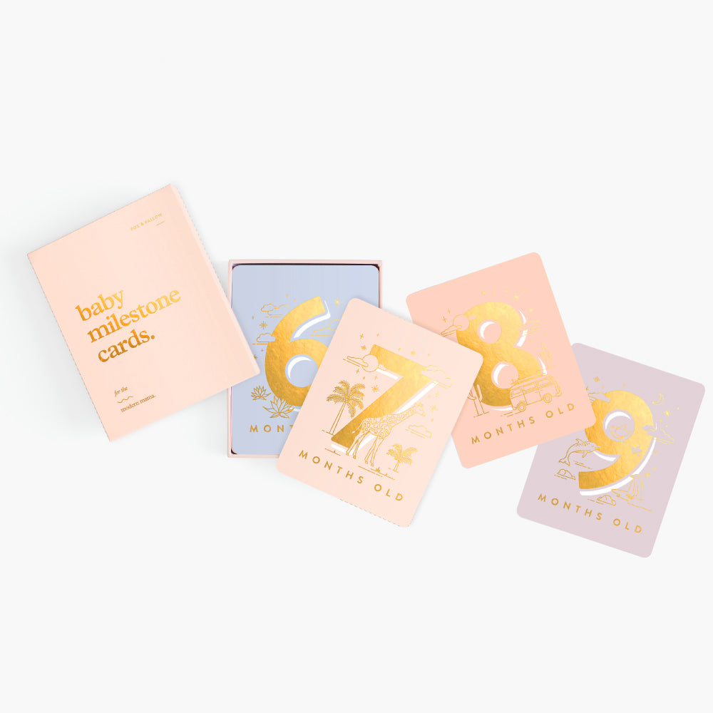 Baby Milestone Cards (Cream)